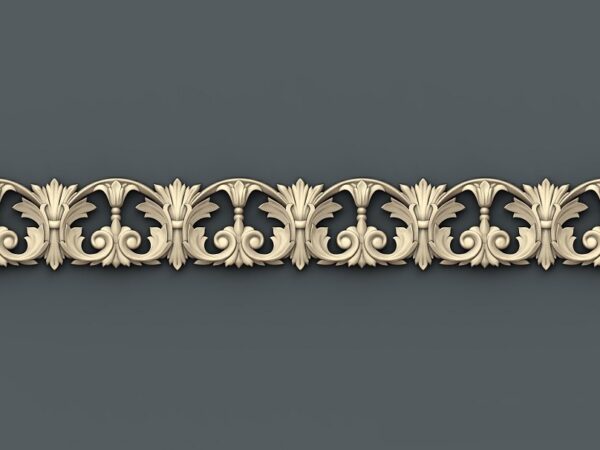 Decorative 3D Border CNC Design File 031