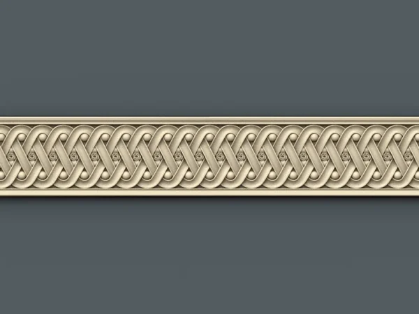 Decorative 3D Border CNC Design File 038