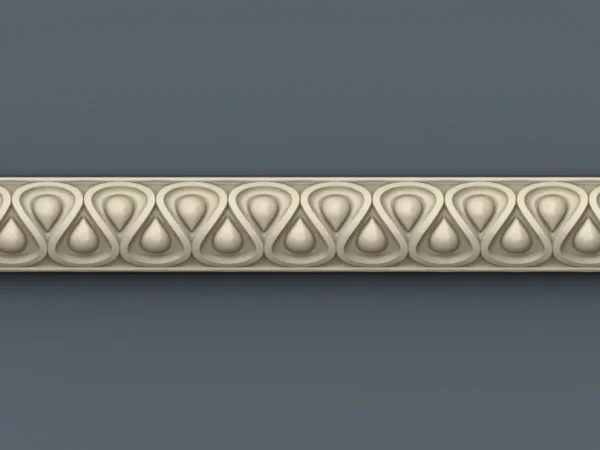 Decorative 3D Border CNC Design File 040