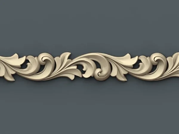 Decorative 3D Border CNC Design File 041