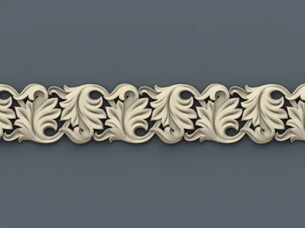 Decorative 3D Border CNC Design File 042