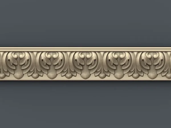Decorative 3D Border CNC Design File 044