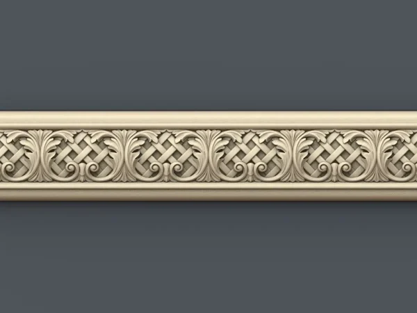 Decorative 3D Border CNC Design File 047
