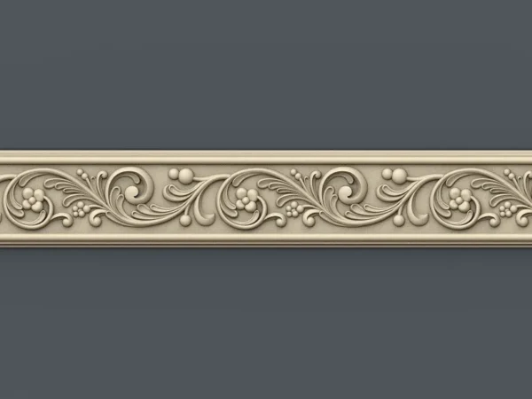 Decorative 3D Border CNC Design File 048