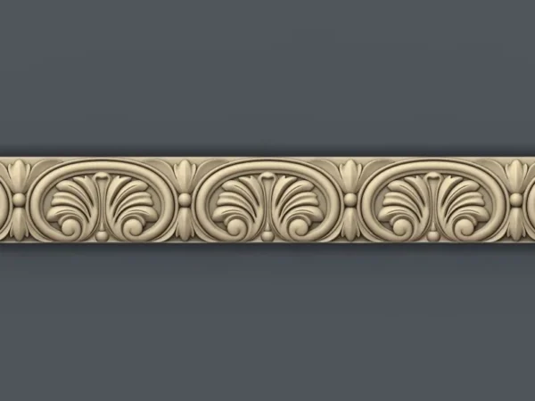 Decorative 3D Border CNC Design File 050