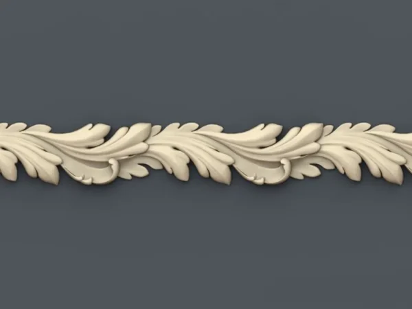 Decorative 3D Border CNC Design File 051