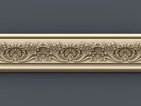 Decorative 3D Border CNC Design File 052