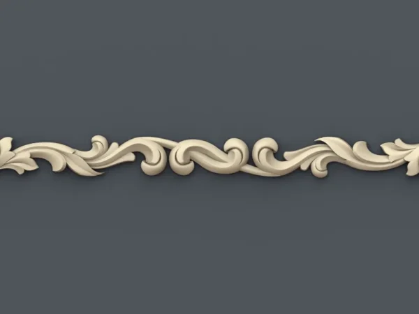 Decorative 3D Border CNC Design File 053