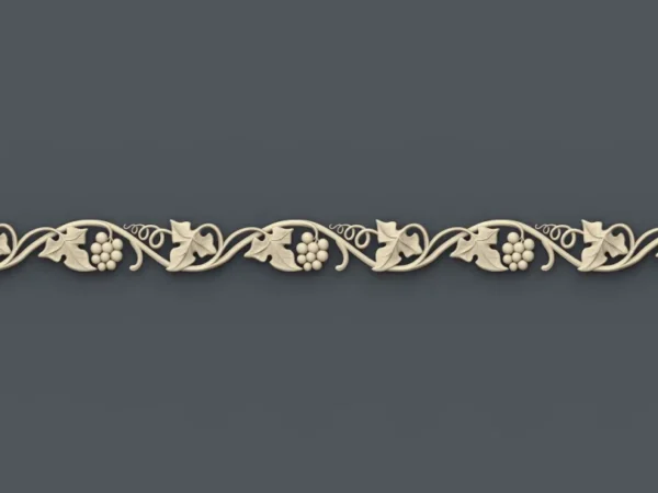 Decorative 3D Border CNC Design File 054