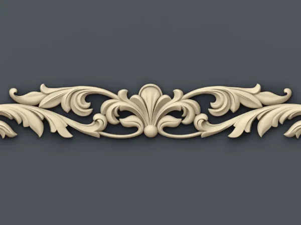 Decorative 3D Border CNC Design File 125