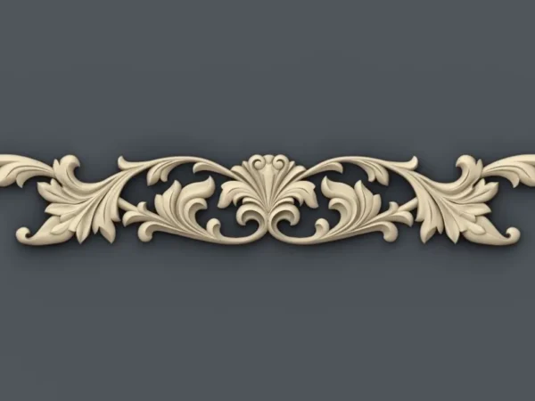 Decorative 3D Border CNC Design File 126