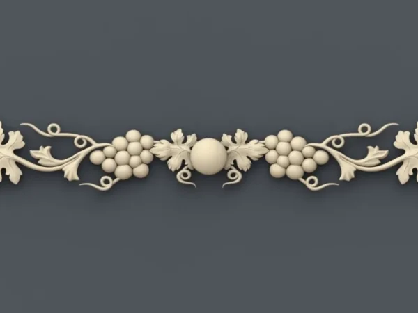 Decorative 3D Border CNC Design File 127