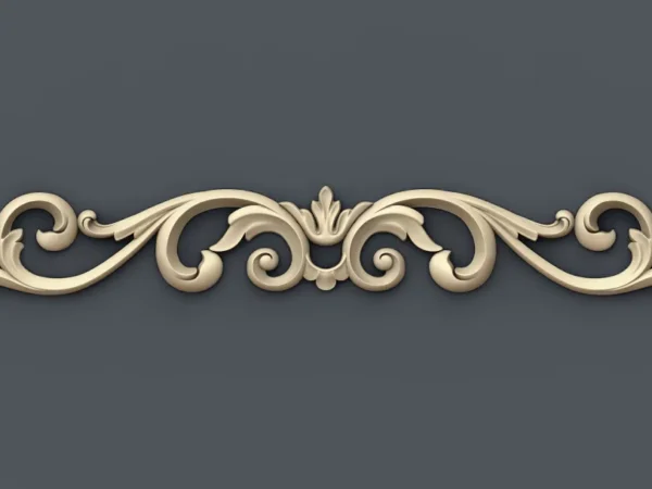 Decorative 3D Border CNC Design File 129