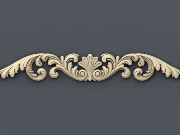 Decorative 3D Border CNC Design File 131