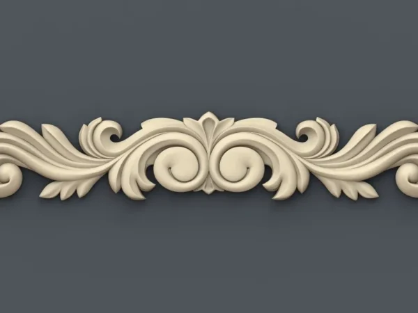 Decorative 3D Border CNC Design File 134