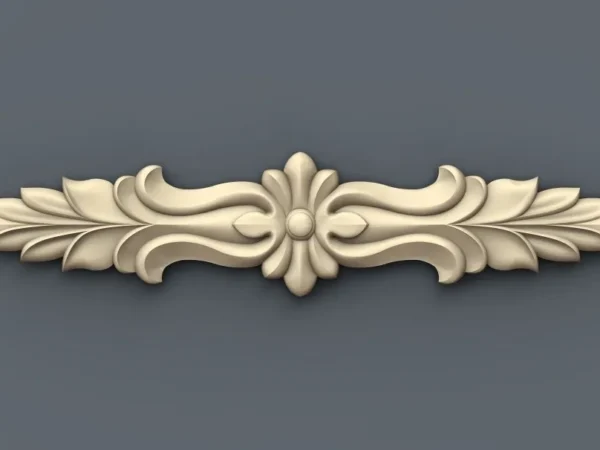 Decorative 3D Border CNC Design File 140