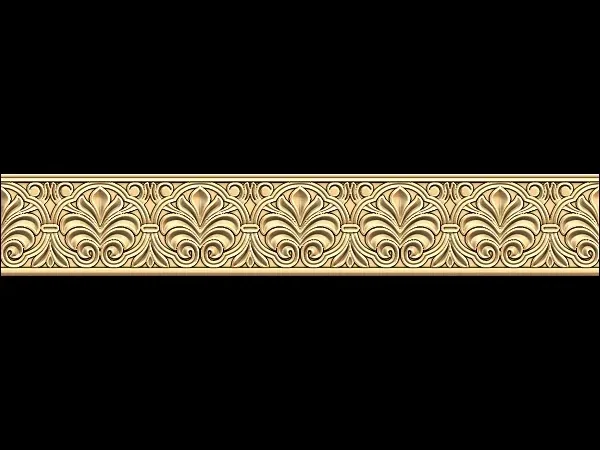 Decorative 3D Border CNC Design File 181
