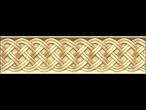 Decorative 3D Border CNC Design File 182
