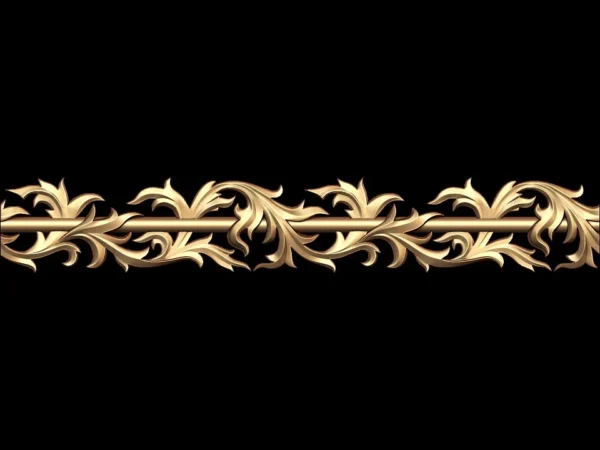 Decorative 3D Border CNC Design File 433