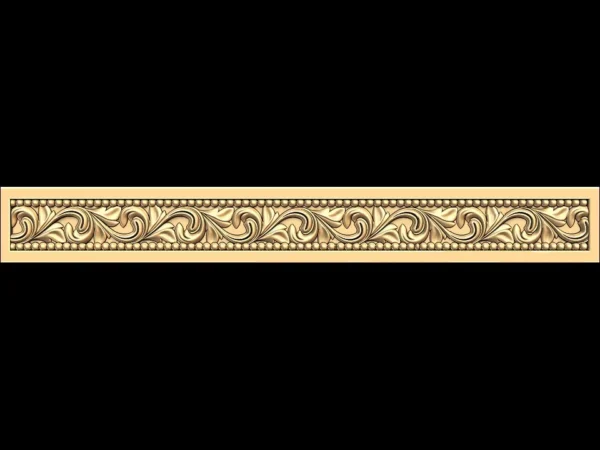 Decorative 3D Border CNC Design File 468
