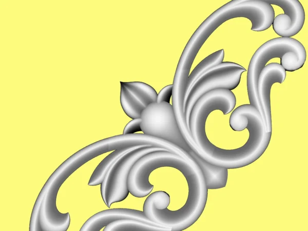 Decorative 3D Corner CNC Design File 10