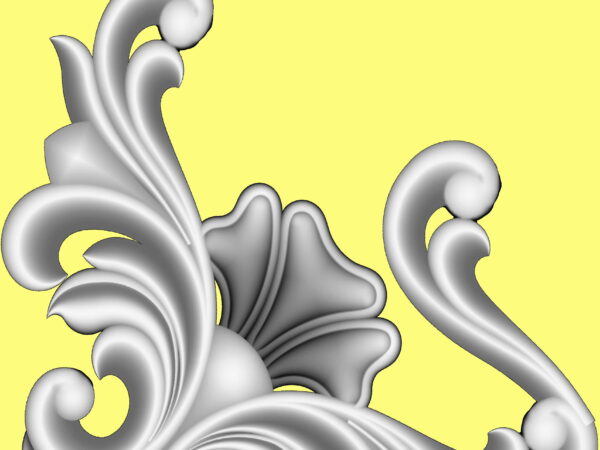Decorative 3D Corner CNC Design File 11
