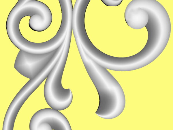 Decorative 3D Corner CNC Design File 13