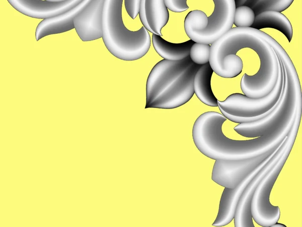 Decorative 3D Corner CNC Design File 14