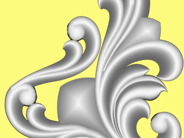 Decorative 3D Corner CNC Design File 16