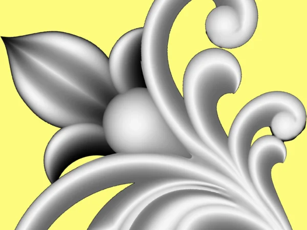 Decorative 3D Corner CNC Design File 18