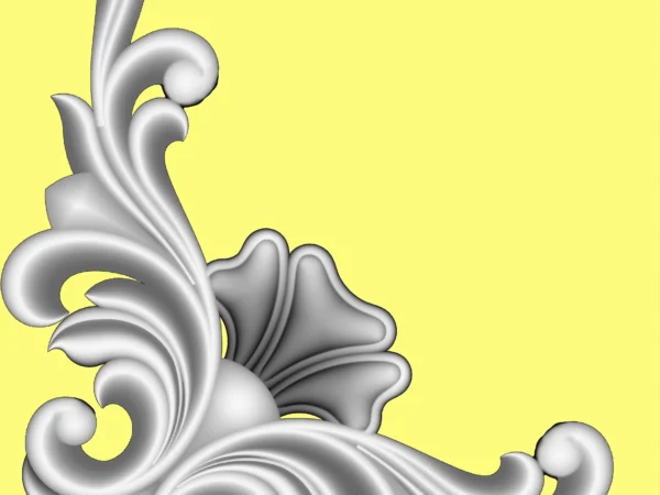 Decorative 3D Corner CNC Design File 19
