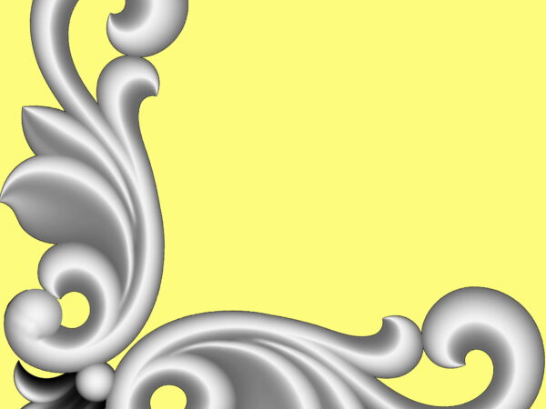 Decorative 3D Corner CNC Design File 2