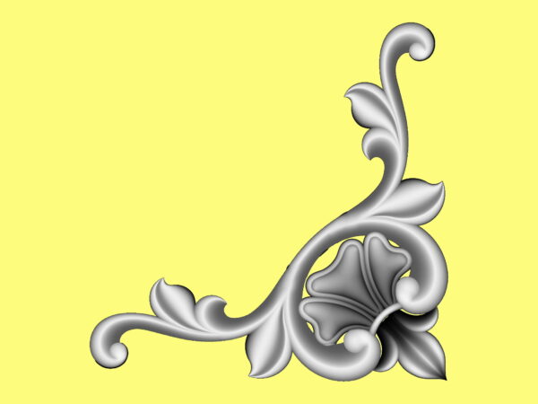 Decorative 3D Corner CNC Design File 20