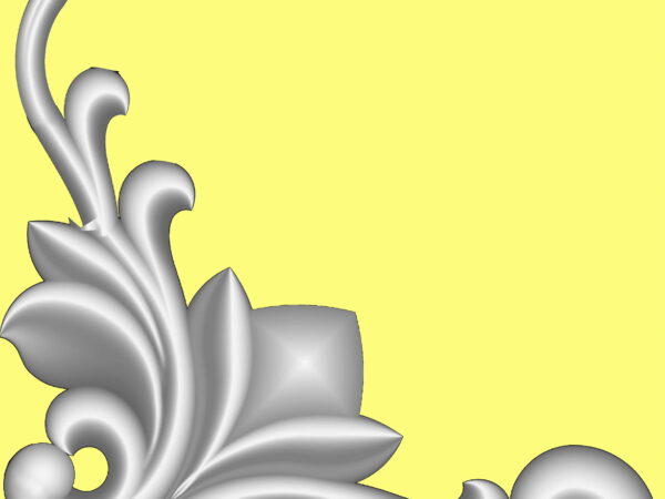 Decorative 3D Corner CNC Design File 25
