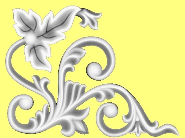 Decorative 3D Corner CNC Design File 28