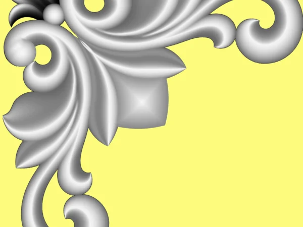 Decorative 3D Corner CNC Design File 3