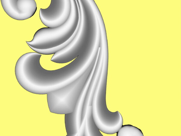 Decorative 3D Corner CNC Design File 4