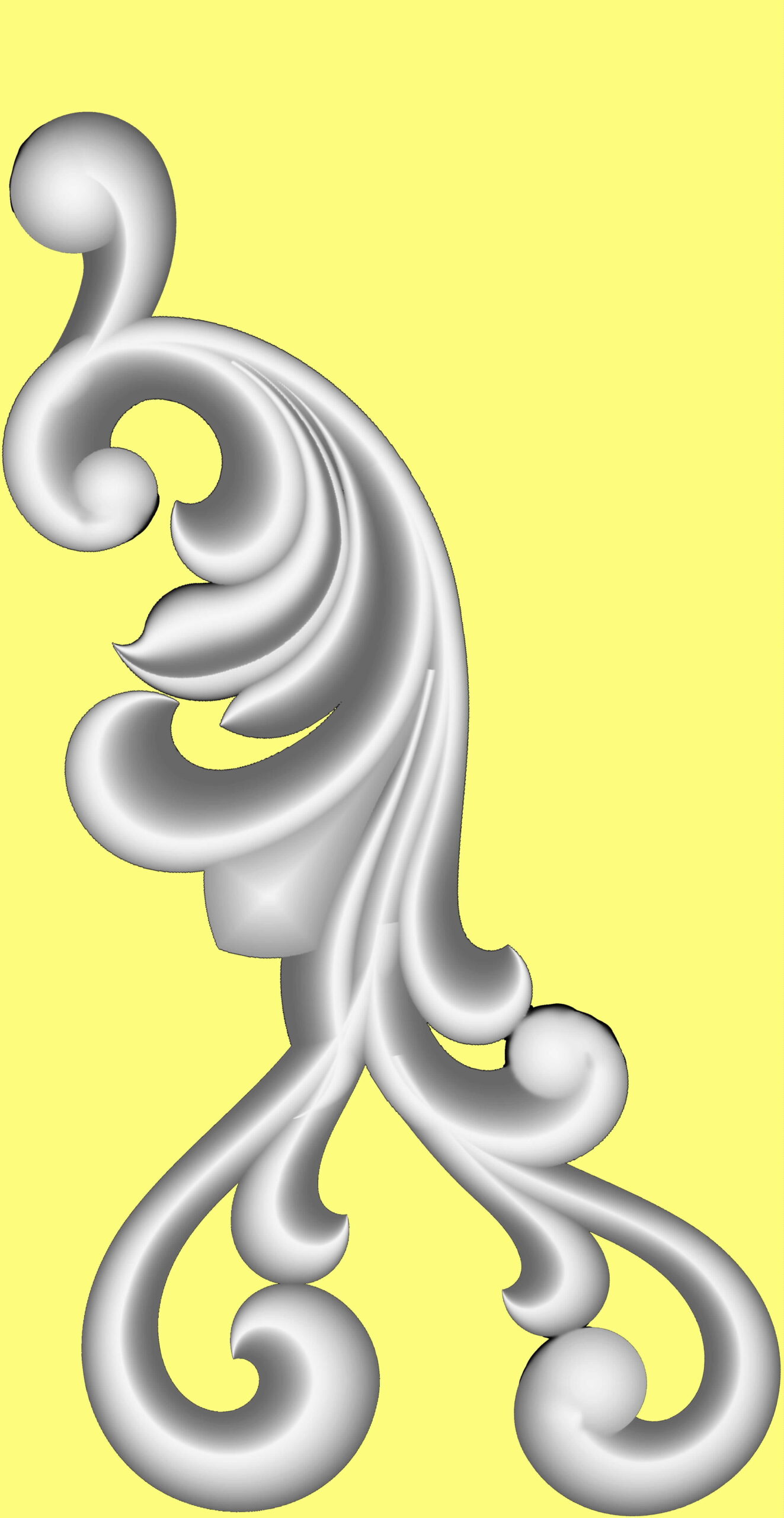 CORNER4 Decorative 3D Corner CNC Design File 4 - Image 1