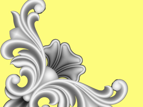 Decorative 3D Corner CNC Design File 6