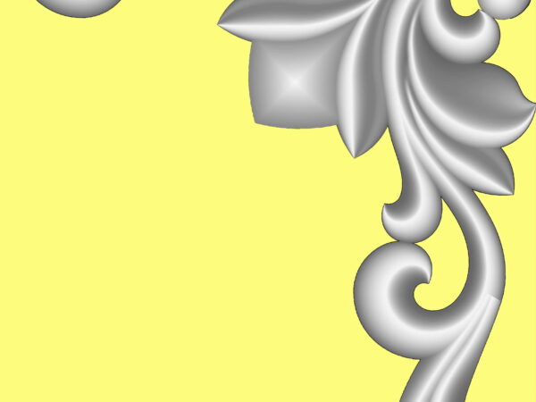Decorative 3D Corner CNC Design File 7