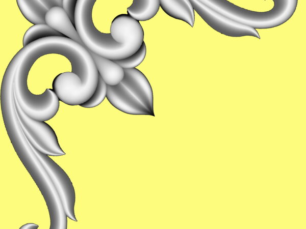 Decorative 3D Corner CNC Design File 8