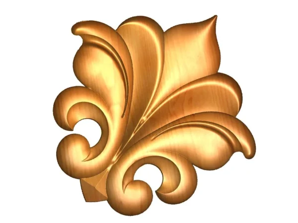 Decorative 3D Corner CNC Design File 003