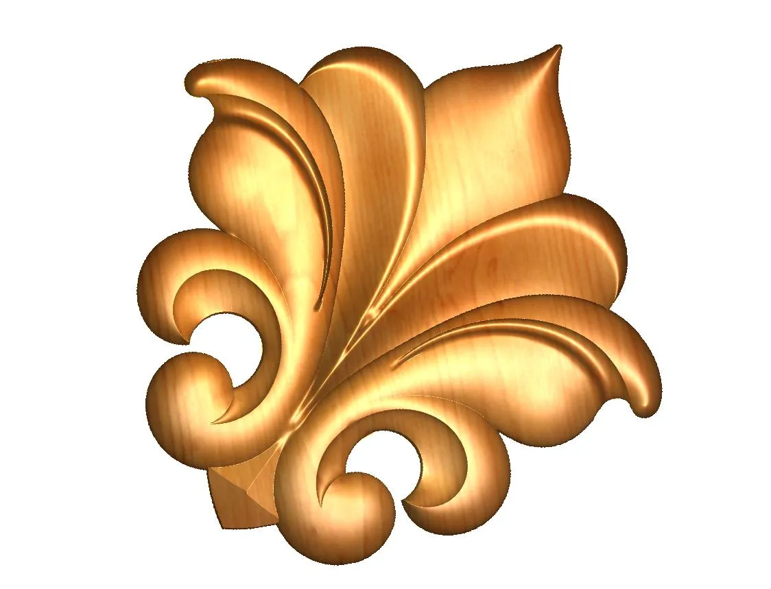 CR 003 Decorative 3D Corner CNC Design File 003 - Image 1