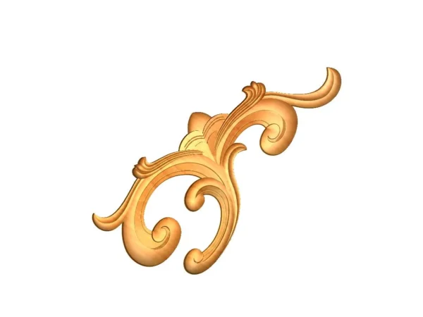 Decorative 3D Corner CNC Design File 007