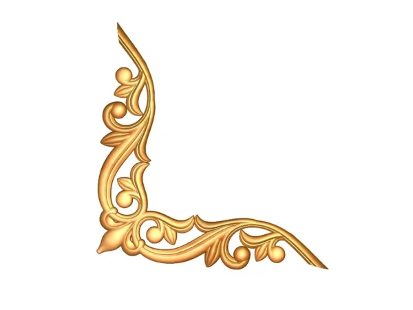 Decorative 3D Corner CNC Design File 008