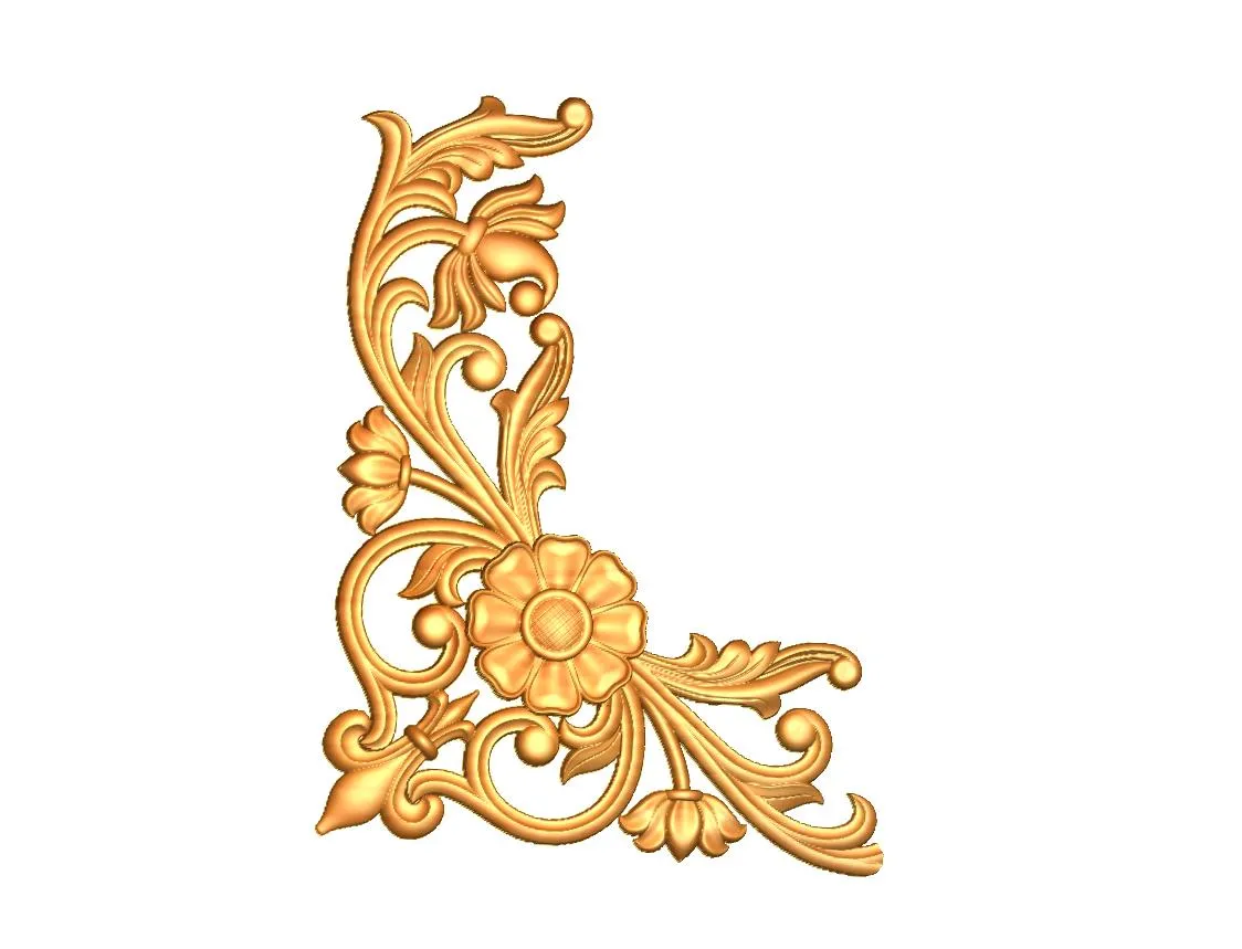 CR 010 Decorative 3D Corner CNC Design File 010 - Image 1