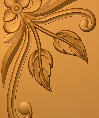 Decorative 3D Corner CNC Design File 012