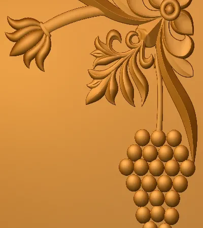 Decorative 3D Corner CNC Design File 017