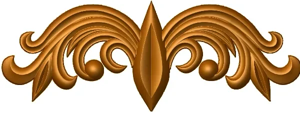 Decorative 3D Corner CNC Design File 018