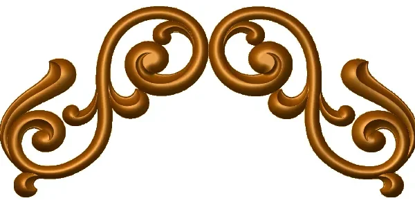 Decorative 3D Corner CNC Design File 023